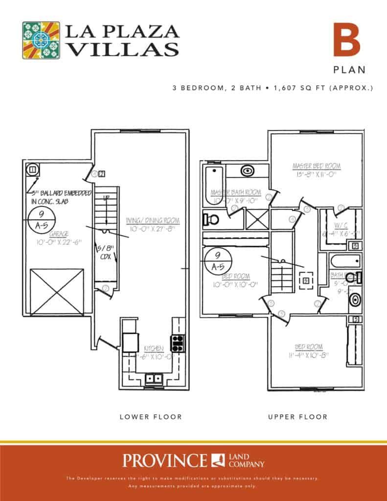 Floor Plans La Plaza Villas